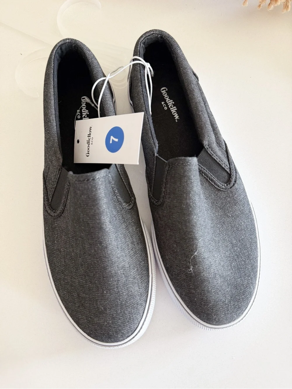 Goodfellow & Co Charcoal Slip-On Canvas Loafers